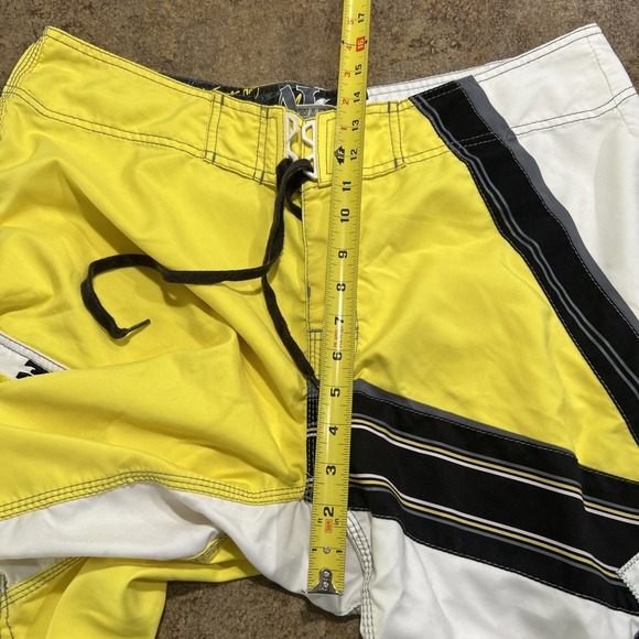 Vintage Y2k Andy Irons Billabong Boardshorts Size 40 Surf Swim Rising Sun - Picture 9 of 10